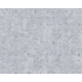 Tapeta A.S. Création | Vliesová tapeta na zeď Stories of Life 39656-1 | 0,53 x 10,05 m | šedá, metalická + Šedá, metalická vliesová tapeta na stěnu 396561 v rozměru 0,53 x 10,05 m