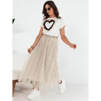 Dámská sukně Béžová tylová sukně FLISS CY0424