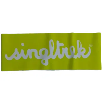 Sportovní čelenka čelenka Singltrek citrónovo-bílá