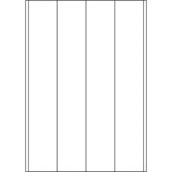 Speciální papír Etikety PRINT 50x297 mm bílé lesklé pro inkoustový tisk (50xA4)