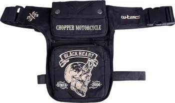 Zavazadlo na motocykl W-Tec Black Heart Devil Skull stehenní kapsa