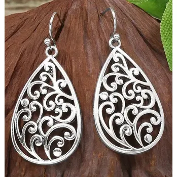 Náušnice UNI Náušnice visací vyřezávaný vzor vzor: 5