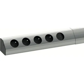 Elektrická zásuvka Bachmann Interiérová zásuvková lišta Casia 4x 230V / Nerez