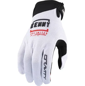Cyklistické rukavice rukavice Kenny Racing Gravity White
