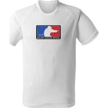 Pánské tričko Funkční tričko Major League Pistol - bílá