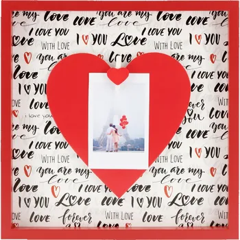 Rám na obraz Hama portrétový rámeček dřevěný LOVE, 21,2 x 21,2 cm