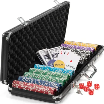 Pokerové sada Poker set, kompletní sada, 500 ks