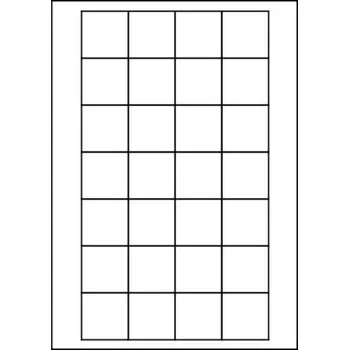 Speciální papír Etikety PRINT 40x40 mm bílé (balení 100xA4)