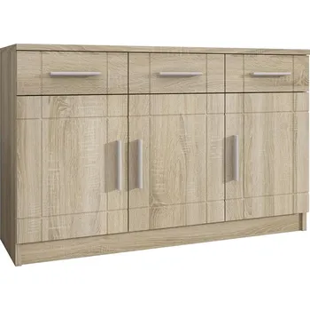 Komoda Komoda Paris 3F3S | 103,4 cm | sonoma/sonoma MDF
