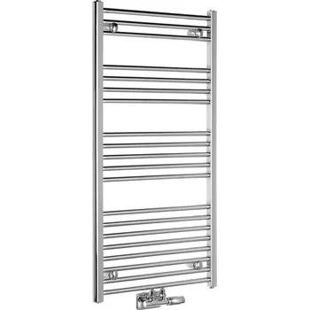 Radiátor Aqualine ALYA otopné těleso rovné 600x1188mm, středové připojení, chrom