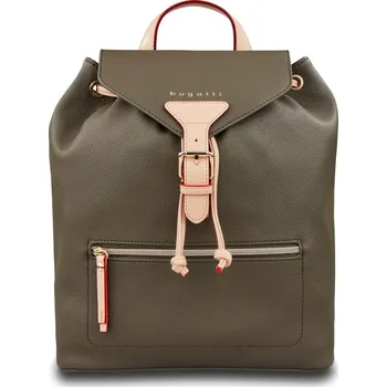 Městský batoh Bugatti Stylový dámský batůžek do města Ella 49662984 olivový
