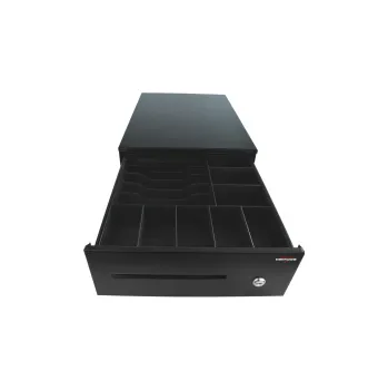 Pokladní zásuvka Pokladní zásuvka SK-325C - s kabelem, pořadač 6/8, 9-24V, černá