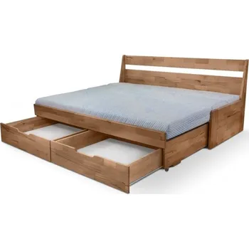 Postel Moravia Comfort FENIX VARIO - variabilní postel z masivního buku obě boční čela, buk masiv