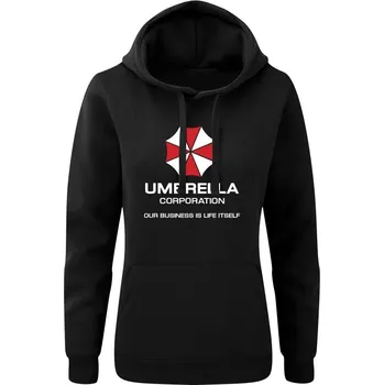 Dámská mikina Dámská mikina s kapucí Umbrella Corporation - černá