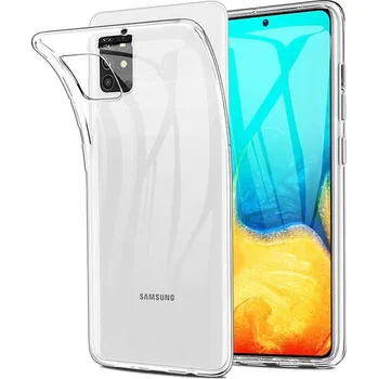 Pouzdro na mobilní telefon Silikonový obal pro Samsung Galaxy M31s M317F - průhledný