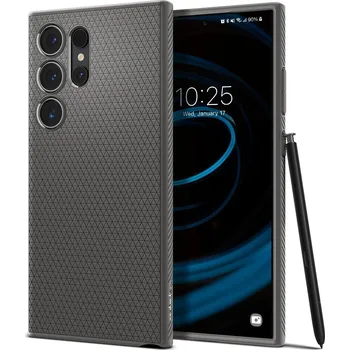 Pouzdro na mobilní telefon Kryt na mobil Spigen Liquid Air Granite Gray Samsung Galaxy S24 Ultra