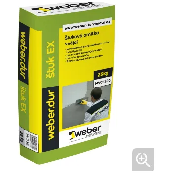 Omítka WEBER dur štuk EX vnější 25 kg