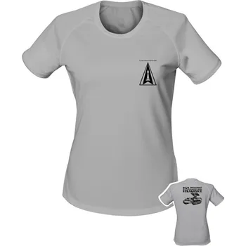 Dámské tričko Dámské funkční tričko 252. protiletadlový raketový oddíl - 9K35 Strela-10 - světle šedá