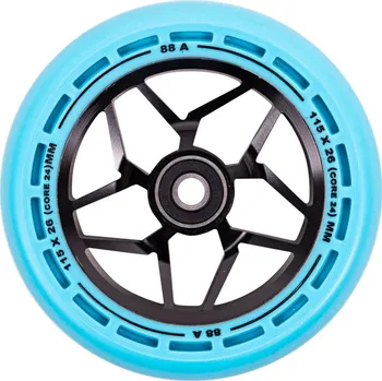 Kolečko ke koloběžce LMT L Wheel 115 mm 2 ks černá/modrá