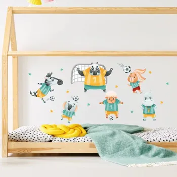 Samolepící dekorace Nálepky na zeď fotbalisté - Plotbase, s.r.o., 60x120cm