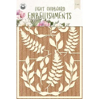 Party dekorace P13 Chipboard ozdoby Forest tea party 11ks dřevotříska