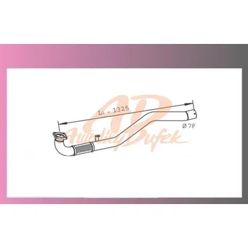 Výfuková trubka trubka výf.IVECO ECAR.TEC.75-170 1.díl