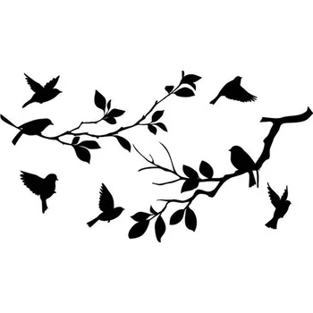 Samolepící dekorace Samolepky na zeď ptáci IMPOL TRADE SPNB164TS