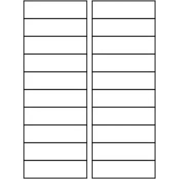 Samolepící etiketa Etikety PRINT 92,5x26 mm (100xA4) - bílý metalický papír