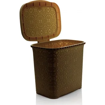 Úložný box MEGA PLAST Mega Plast, Košík na prášek MONAKO, 29 x 26 x 23 cm, wenge