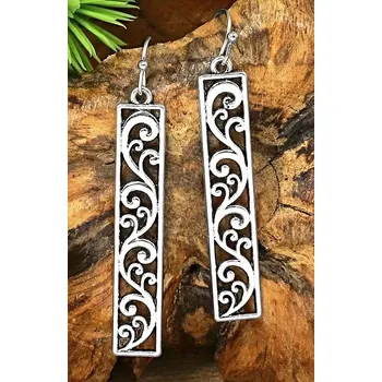 Náušnice UNI Náušnice visací vyřezávaný vzor vzor: 1