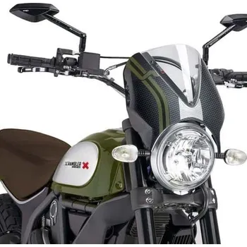 Puig Windshield Retrovision Carbon Ducati Scrambler (15-21) carbon Tmavá (F)