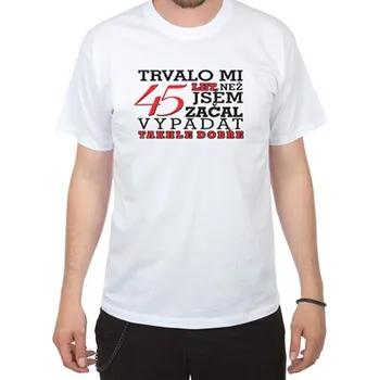 Narozeninové tričko pro muže na 45 - velikost M