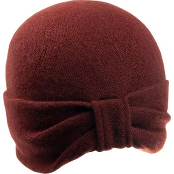 Klobouk Dámská čepice Vlna a Kašmír TONAK hnědá - L