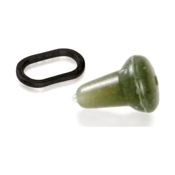 CarpLinq Zarážky na háček s kroužkem Cone Ring Stops with Oval Ring 4,5mm Green