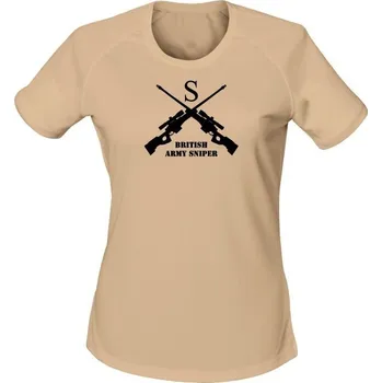 Dámské tričko Funkční dámské tričko BRITISH ARMY SNIPER - písková