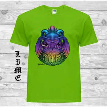 Dívčí tričko detske-levne-bavlnene-tricko-potisk-kamenny-chrlic Barva: Lime - limetková, velikost: 152