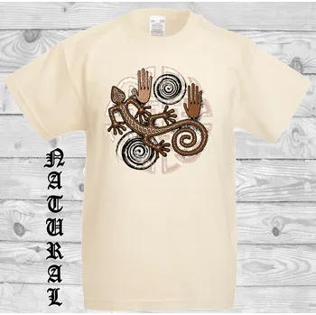 Dívčí tričko detske-levne-bavlnene-tricko-potisk-druid-jesterka Barva: Natural - přírodní, velikost: 140