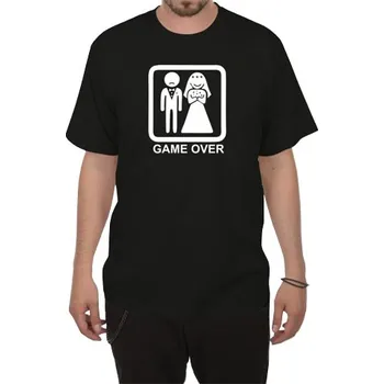 Svatební tričko Game Over - velikost XXL