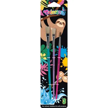 Umělecký štětec Sada štětců Colorino Wildkid, 3ks v balení