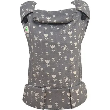 MoniLu UNI nosítko - Tulips Stone + slintáčky - Standard - batohové popruhy