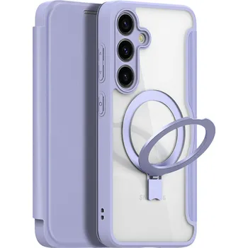 Pouzdro na mobilní telefon Dux Ducis pouzdro Skin X PRO pouzdro pro Samsung Galaxy S24 / MagSafe / stojánek / fialové