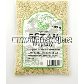 Zdraví z přírody Sezam bílý loupaný 100 g