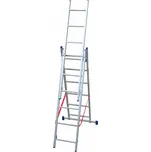 FACAL Facal, univerzální 3-dílný žebřík, 3x6 příček, 47,8 x 15 x 174 cm, max. 150 kg, záruka 5 let