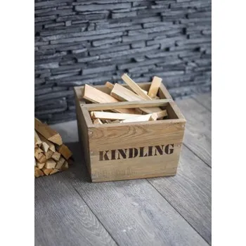 Úložný box Dřevěný box na třísky Kindling Spruce