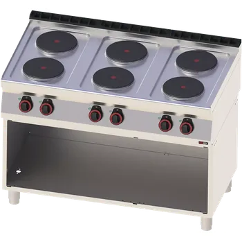 Sporák Sporák elektrický 6x plotýnka s podestavbou 400 V | REDFOX - SP 70/120 E