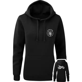 Dámská mikina Dámská mikina s kapucí 73. tankový prapor - T-72M4 CZ - černá