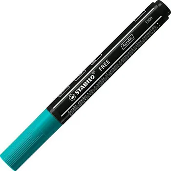 Akrylový popisovač STABILO FREE Acrylic T300 Kulatý hrot 2-3 mm - modře zelený Stabilo