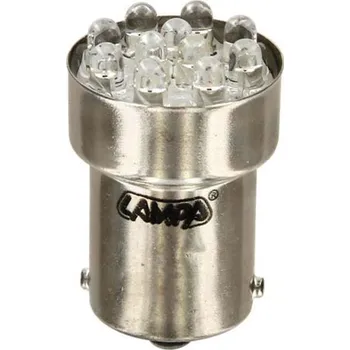 Autožárovka Lampa 58374 Autožárovka 11 Led 12V R10W BA15s 21W červená 1ks pro sportovní účely