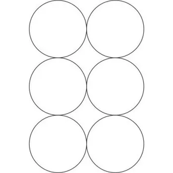 Speciální papír Etikety PRINT kruh průměr 95 mm bílé opacitní (100xA4)