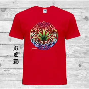 Chlapecké tričko detske-levne-bavlnene-tricko-potisk-keltsky-joint Barva: Red - červená, velikost: 164